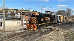 AB 4005 crosses an industrial driveway off N. Van Buren Ave.